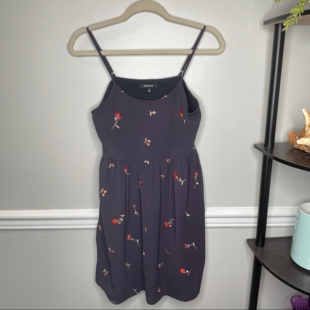 plum floral babydoll dress